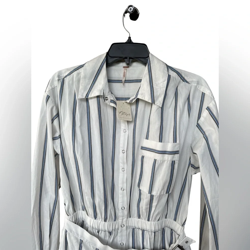 NWT Free People High Vibrations Shirt Dress Size S - Picture 6 of 10